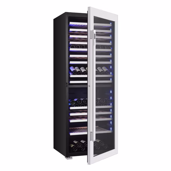 Consistent Temperature & Humidity Triple Zone Commercial Wine Cooler