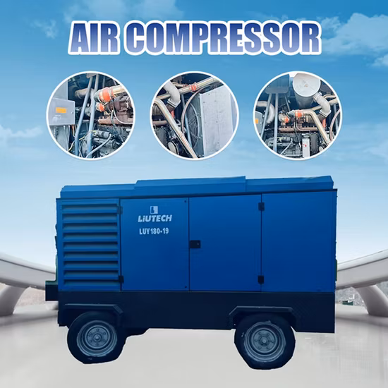 Compresor de aire grande Atlas Copco Airdrill serie para perforación
